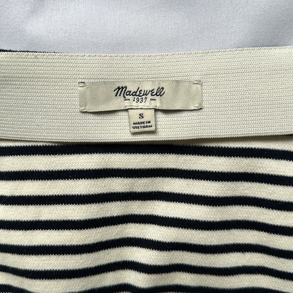 MADEWELL Eventide Striped Zip Mini Skirt Size Small - Picture 5 of 8